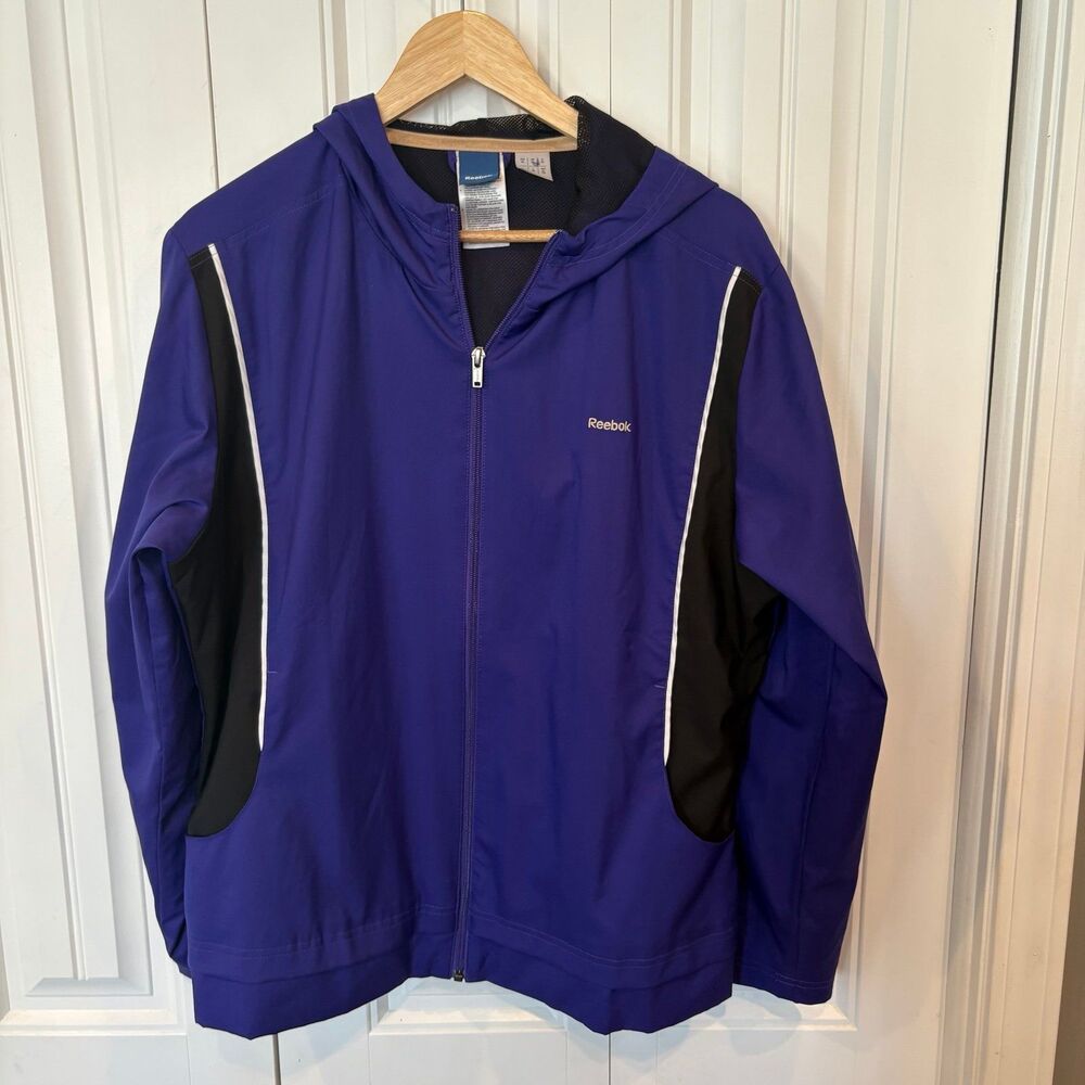 Reebok Purple Windbreaker Jacket Size XL‎